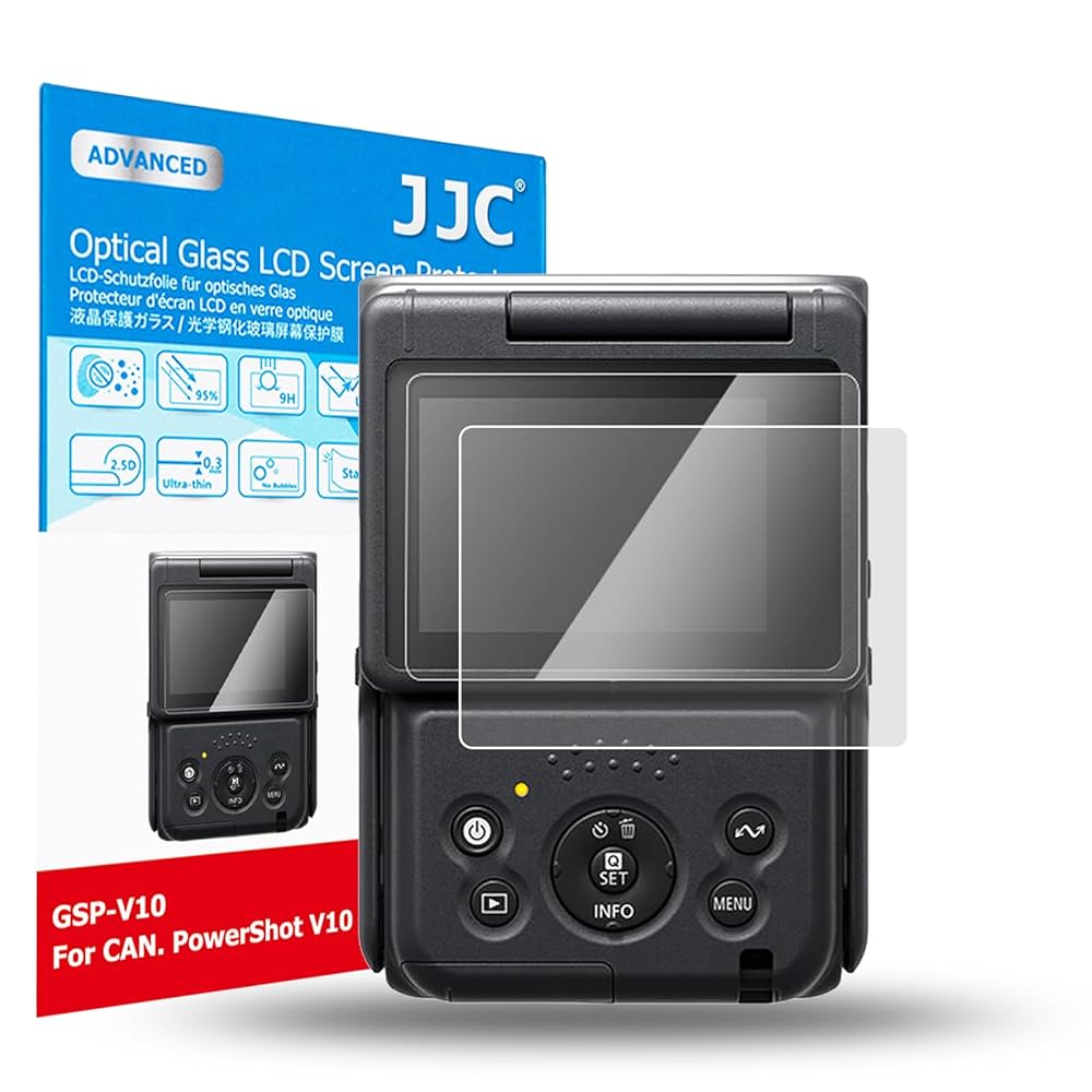 Amazon | 【2枚セット Canon PowerShot V10専用】JJC 液晶保護